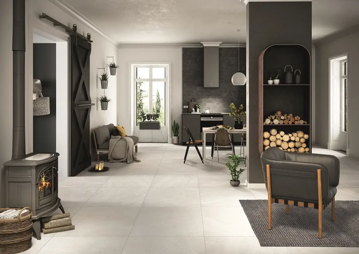 Nordic Stone | Porcelain Tile | 12 x 24 | 24 x 24